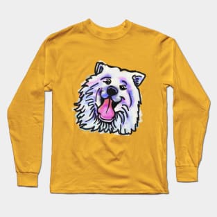 The happy SAMOYED Love of My Life Long Sleeve T-Shirt